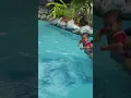 bayi belajar berenang /kolam renang hotel danau toba 🥰