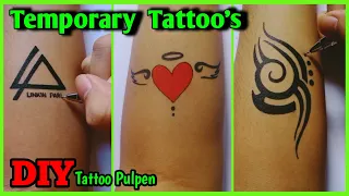 Download How To Make Tattoo Linkin Park,Heart \u0026 Tribal At Home #tattoodesign #tattooartist MP3