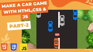 How to make a simple car game with html css js Part-2 Code in description