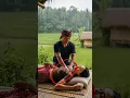 Download Lagu Relaxing traditional massage in a hut during heavy rain and lightning - ASMR Massage #love #asmr