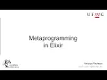 Metaprogramming in Elixir