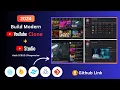 Build modern YouTube Clone YouTube Studio Using React JS Redux Tailwind CSS and Firebase In 2024