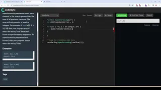 Coderbyte Superincreasing Easy Solution with JavaScript