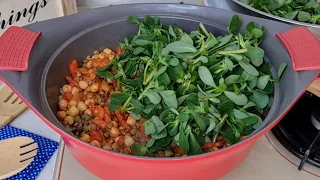Download Most Tasty Purslane Recipe | I Make Purslane with Green Lentil | Enable Subtitles MP3