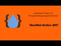 Advanced Topics In Programming - Assignment 3 Restful Order API