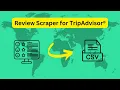 How to scrape Tripadvisor Reviews and export to CSV in 2026