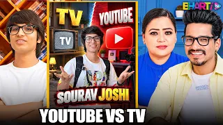Saurav Joshi Compares YouTube & TV | Bharti TV Clips
