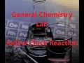 Iodine Clock Reaction Lab General Chemistry