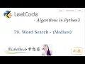 LeetCode in Python 79 Word Search - Michelle