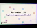 Implementing passkeys with Auth0