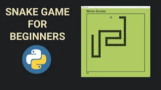 Snake Game in Python Tutorial with pygame OOP