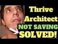 Solution For Thrive Architect Not Saving
