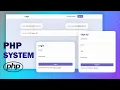 Creative Login and Registration form In HTML CSS PHP - Simple PHP System step by step tutorial