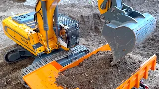 Amazing RC Trucks at the RC Constructionsite: Like real ones! :)