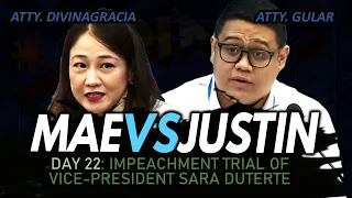 Day 22: VP Sara Duterte Impeachment (Part 2) Sagutan ni Divinagracia VS Justin Gular sa PSA records