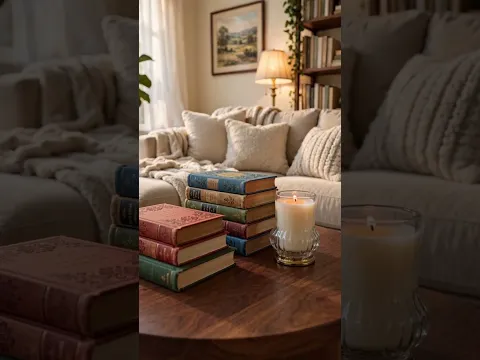 Cozy Living Room 🏠 Satisfying Warm Makeover Build-Up! #shorts