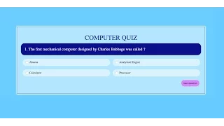 Quiz Application in JS - Part JavaScript Tutorials Web Development Tutorials