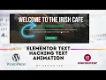 Elementor Hacking Text Animation Elementor Tips Tricks