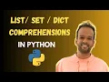 Dictionary Comprehensions Python for Data Science Anant Agarwal Complete Data Science