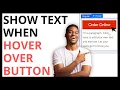 How to Show Text When You Hover Over Button in Wix QUICK GUIDE