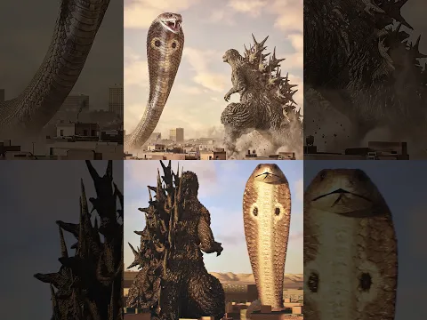 Godzilla Minus One Ends Massive Cobra #godzilla #kingcobra
