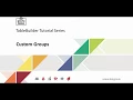 Creating Custom Groups