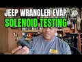 Test Jeep Wrangler 3 8 Manual Evap Solenoid Test P0456 Code P0457