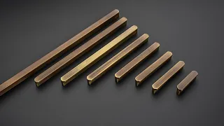 Vintage Bronze Brass Kitchen Cabinet Handles