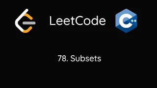 LeetCode 78 Subsets C