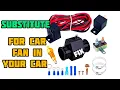 Electric Cooling Fan Grounding Thermostat Temp Sensor Switch Wiring Kit