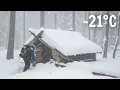 Lagu Trapped In A -21°C Blizzard | Off Grid Log Cabin Survival