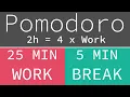 Download Lagu Pomodoro Technique 4 x 25 min - Study Timer 2h