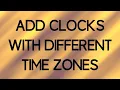 How to add Clocks with different Time Zones to your Wordpress Website
