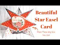 Beautiful Star Easel Cards Any Size You Want