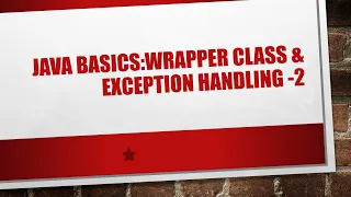 Java Programming Wrapper Class Exception Handling with Palindrome