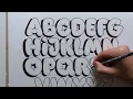 How To Draw Bubble Letters - Step By Step Tutorial 2023