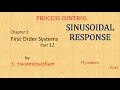 PC45 Process Control Ch 3 Part 12 Sinusoidal Response First Order Systems