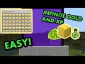 SIMPLE GOLD AND XP FARM TUTORIAL in Minecraft Bedrock Windows10