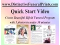 Quick Start - Distinctive Funeral Prints