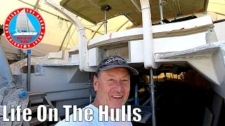 This boat has a life of it’s own – Hand Built Catamaran Ep248