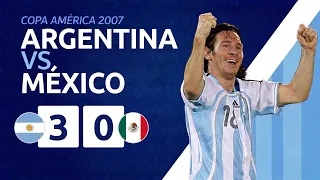 Partido completo de la semifinal de la CONMEBOL Copa América 2007: México vs. Argentina