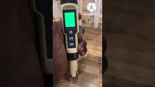 استخدام جهاز قياس الاملاح والحموضة في الماء ومحاليل الزراعة المائية         دندنها