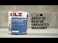 How-To Apply KILZ Basement Masonry Waterproofer to New or Unpainted Masonry