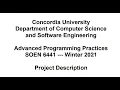 SOEN6441 - Advanced Programming Practices