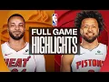HEAT at PISTONS FULL GAME HIGHLIGHTS January 1 2026
