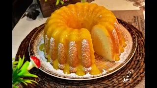 كيكة البرتقال الشهيه بخلاط الكوكتيل مع صوص خاص للكيكه وصفه مميزه تابعوها من أطيب الوصفات Orange Cake 