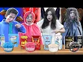Download Lagu PILIH KARAKTER H4NTU SESUAI MAKANAN 1 WARNA!😛Arik Jadi TralalaTralelo Zombie?? | Mikael TubeHD