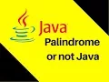 5 14 Palindrome or not Java Tutorial