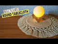 Macrame Round Tablecloth Tutorial Table Mat Big Coasters Macrame
