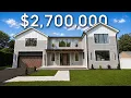Inside a 2 700 000 BRAND NEW Luxury Home with a Home Theater Gym